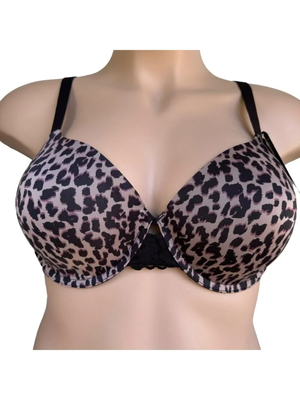 Maidenform 36C T-Shirt Bra SmartZone Cups & Convertible Straps Leopard Print - Picture 1 of 16